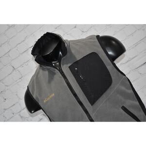 Columbia Titanium Fleece Jacket Vest Interchange Mens Size Medium Polyester Gray